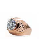 Ring Vintage Jewlery Zircon Original Vintage 14K Rose Gold vrc078r